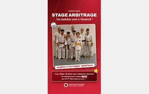 🥋 Ce samedi 17 octobre, plusieurs judokas du club sont en stage d'arbitrage à Montech !